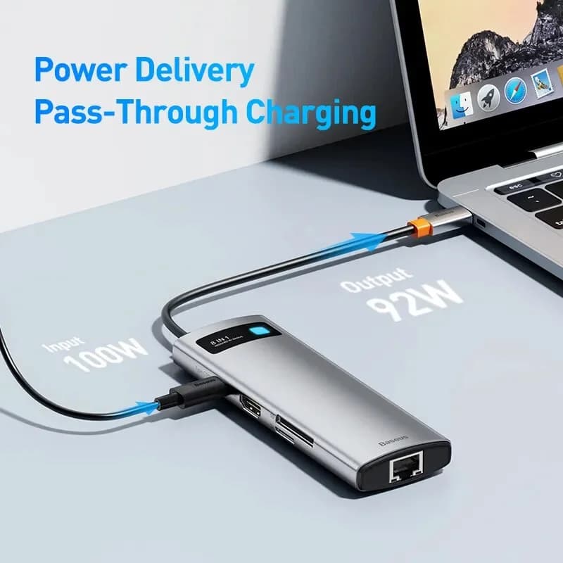 Hub USB-C 4K 60Hz με HDMI, Ethernet και PD 100W