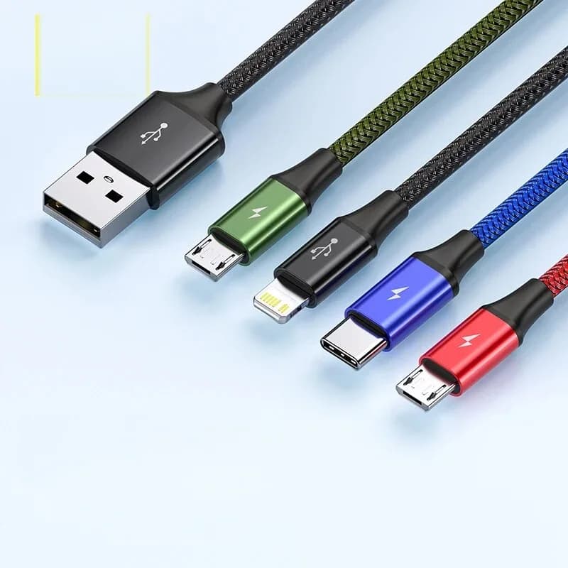 Καλώ Φόρτισης USB 3-σε-1 για Πολλαπλές Συσκευές